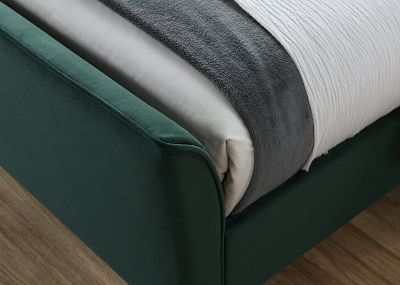 Cora King Size Bed - Green