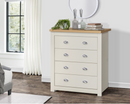 Harper 4 Drawer Chest-Cream