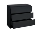 Oakley 3 Drawer Chest- Black