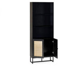 Petra Tall Bookcase - Black