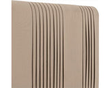 MAINE 5' BED - TAUPE VELVET FABRIC