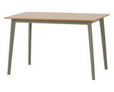 BALFOUR 1+4 DINING SET - SAGE GREEN/OAK EFFECT/MINK MICROSUEDE