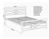 KELLY 5' BED - BLACK