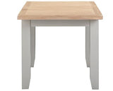 WINDSOR EXTENDING DINING TABLE - PEBBLE GREY/OAK