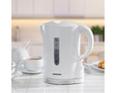 2200W White Plastic Kettle with Chrome Band