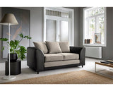 Dan 2 Seater Sofa - Brown & Beige
