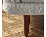 Remy Fabric 3 Seater Sofa Light Grey