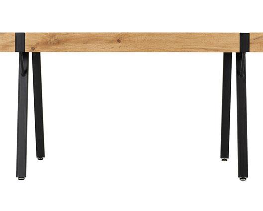 TREVISO & AVERY DINING SET (X4 CHAIRS) - LIGHT OAK EFFECT/SAPPHIRE BLUE VELVET