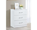 Highbury 3 Drawer Chest - White