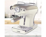 Ariete Manual Vintage Espresso Coffee Machine with Milk Frother - Cream