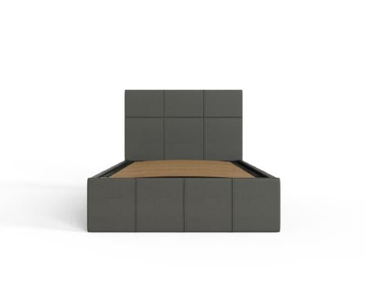 Serena Single Side Lift Ottoman Bed-Grey PU