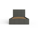 Serena Single Side Lift Ottoman Bed-Grey PU