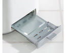 2 Slice White Plastic Toaster with Chrome Band