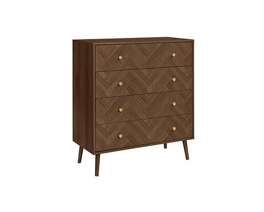 Herringford 4 Drawer Chest - Walnut