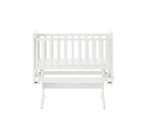 Gliding Crib and Mattress - White