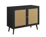 Croxley Rattan 2 Door Sideboard - Black