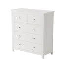 Nairn White 2+3 drawer chest of drawers