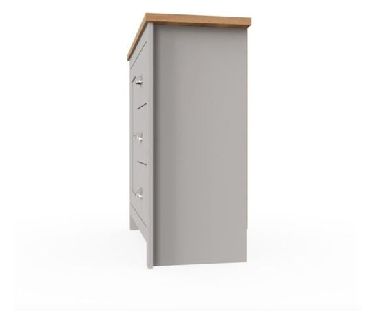 Lincoln 1 Door 3 Drawer Sideboard- Light Grey