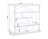 STRATFORD SOFA END TABLE - WHITE