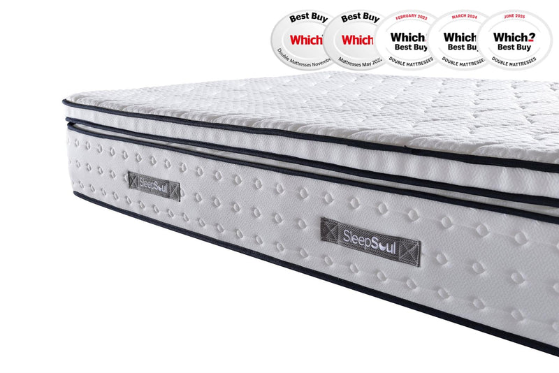 Roll Up Space 2000 Pocket Sprung Boxtop Mattress (35cm Depth) - Super King