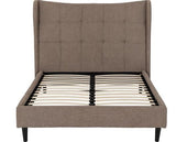 VERONA 4'6" BED - BROWN FABRIC