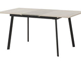 AVERY & LUKAS EXTENDING DINING SET (X4 CHAIRS) - CONCRETE/GREY VELVET