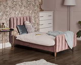 Gatsby Velvet Toddler Bed - Pink