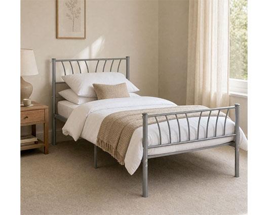HARLOW 3' BED - SILVER