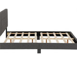 ARRAN 4'6" BED - GREY FABRIC
