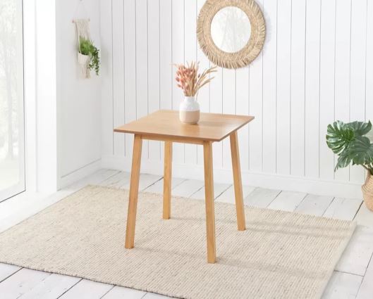 Stetson Dining Table & 4 Ladder Chairs- Oak