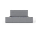 Serena Single Side Lift Ottoman Bed-Grey