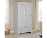 BORDEAUX 2 DOOR WARDROBE - PEBBLE GREY