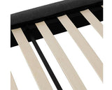 VERONA 4'6" BED - GREY FABRIC