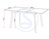 AVERY EXTENDING DINING TABLE - CONCRETE/GREY OAK EFFECT