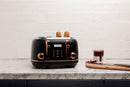 Haden Heritage 4 Slice Toaster Black and Copper