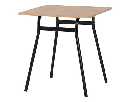 WARREN 1+2 DINING SET - RUSSET OAK EFFECT/BLACK