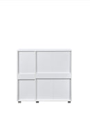 Euston 3 Door Shoe Cabinet - White