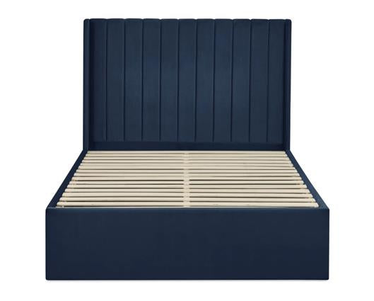 Leila Dual Storage Door Bed Royal Blue - King