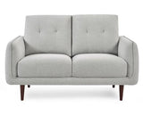 Remy Fabric 2 Seater Sofa Light Grey