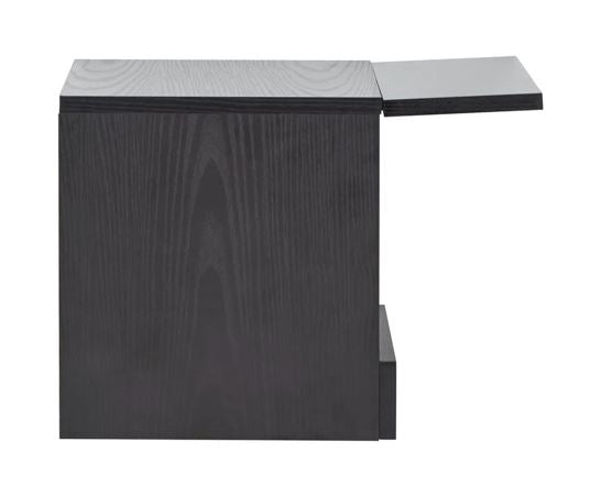 Galicia Wall Hanging Bedside Tables (Pair)- Black