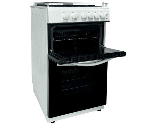 Statesman GTL50" 50cm Twin Cavity Gas Cooker With Lid White