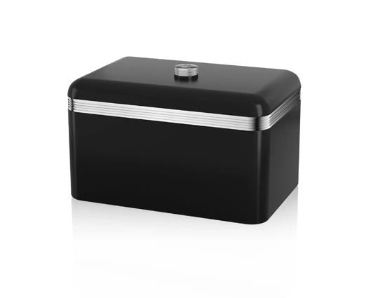 Retro Bread Bin - Black