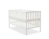 Bantam Cot Bed, Under Drawer + Fibre Mattress - White