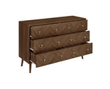 Herringford 6 Drawer Wide Chest - Walnut