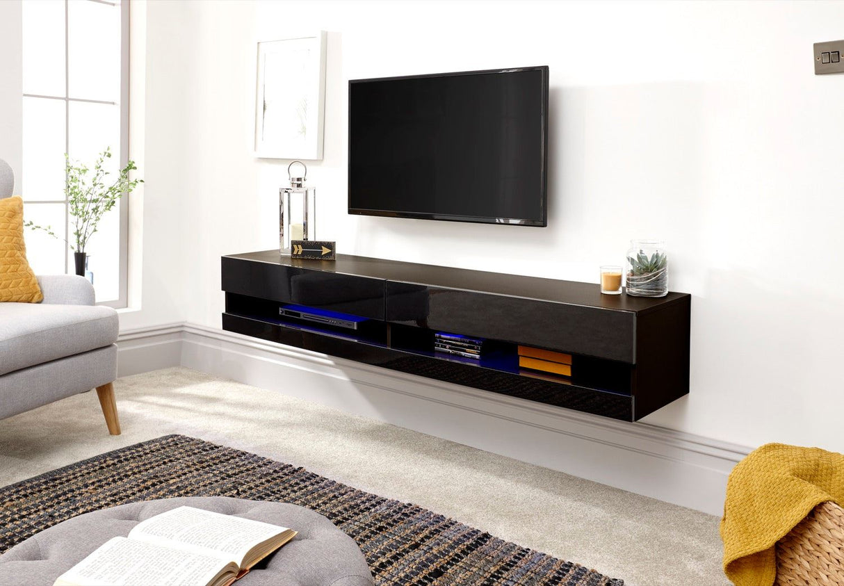 Graze LED 150cm Wall TV Unit