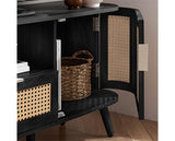 Noah 2 Door 1 Drawer TV Unit - Black
