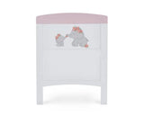 Grace Inspire Cot Bed + Fibre Mattress - Me & Mini Me Elephants Pink