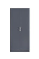Highbury 2 Door Wardrobe - Dark Grey