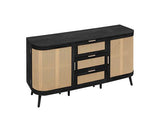 Noah 2 Door 3 Drawer Sideboard - Black