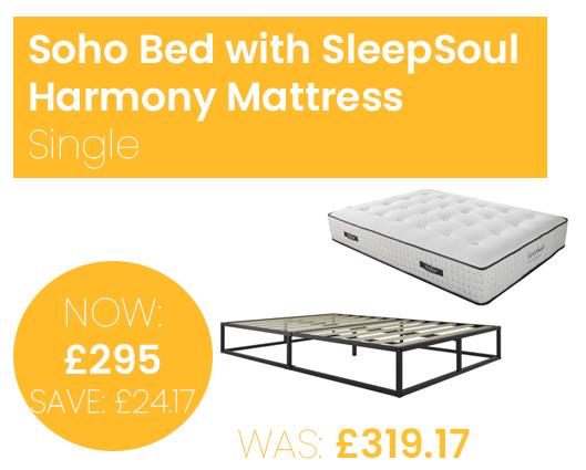 Soho Bed with SleepSoul Harmony Mattress - Single